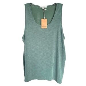 Green Envelope Women's Tank Top Sleeveless Modal Scoop Neck Size XL Green